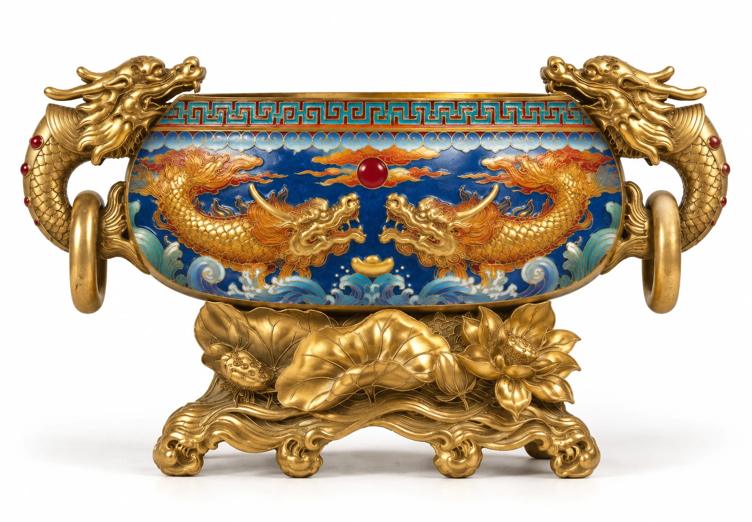 龙鱼风水盆 / Dragon Fish Basin